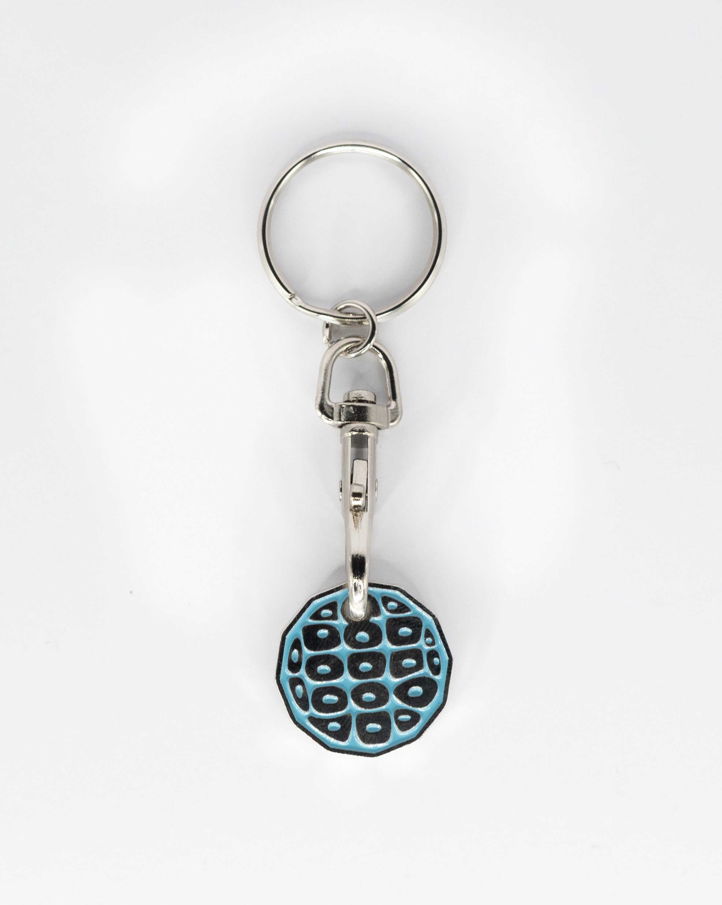 Single eco trolley keyring (various colours)