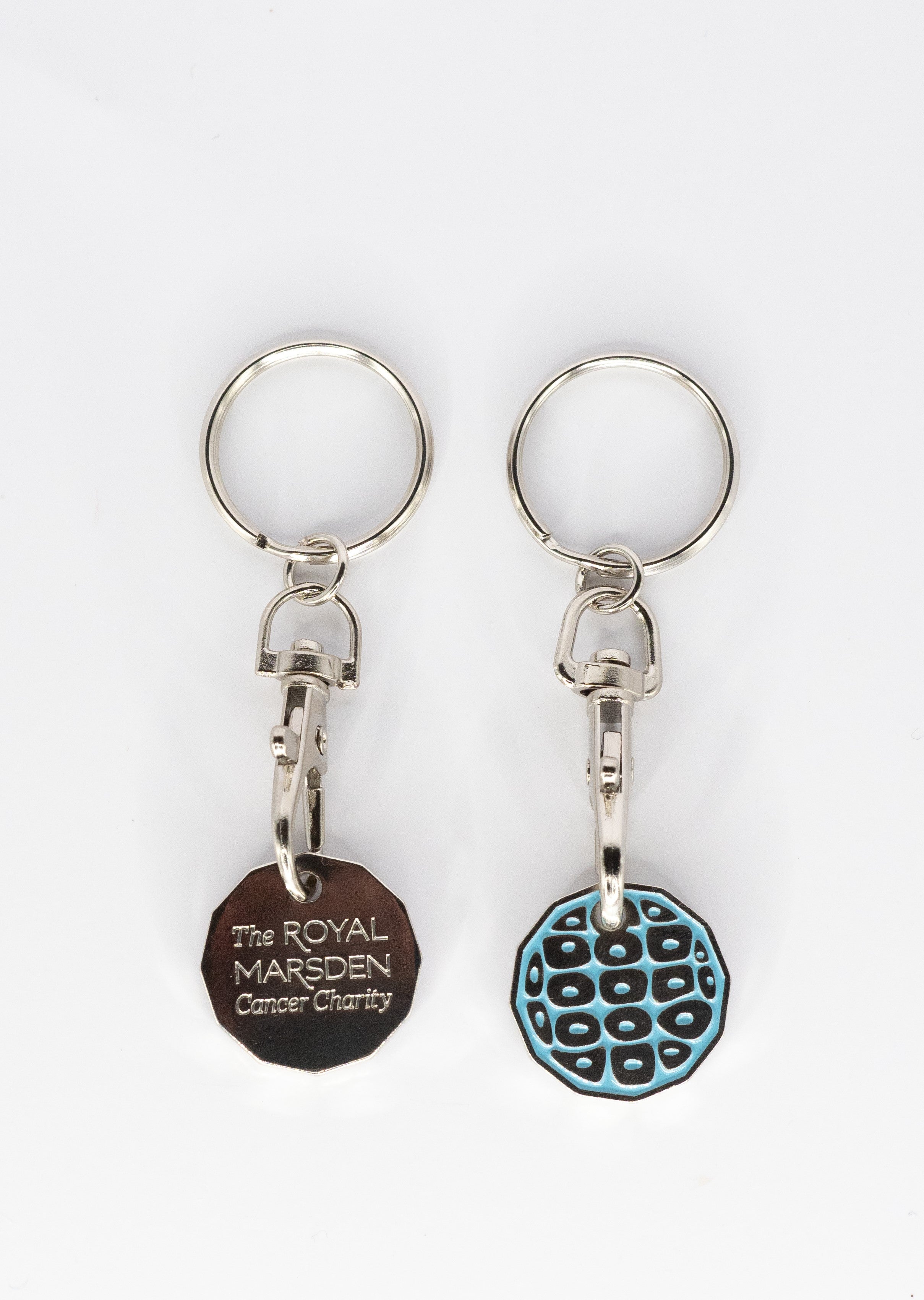 Set of four eco trolley keyrings