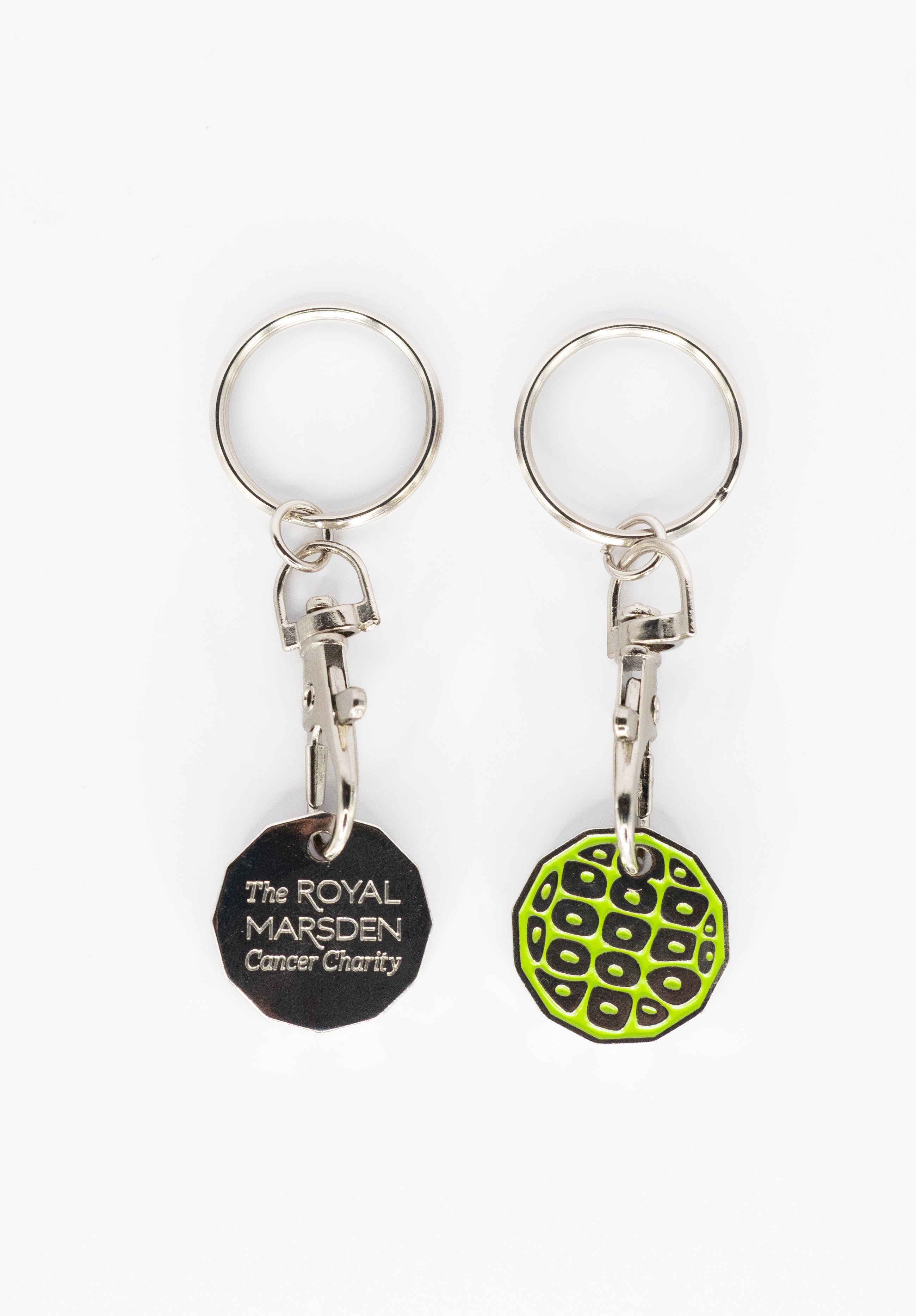 Single eco trolley keyring (various colours)