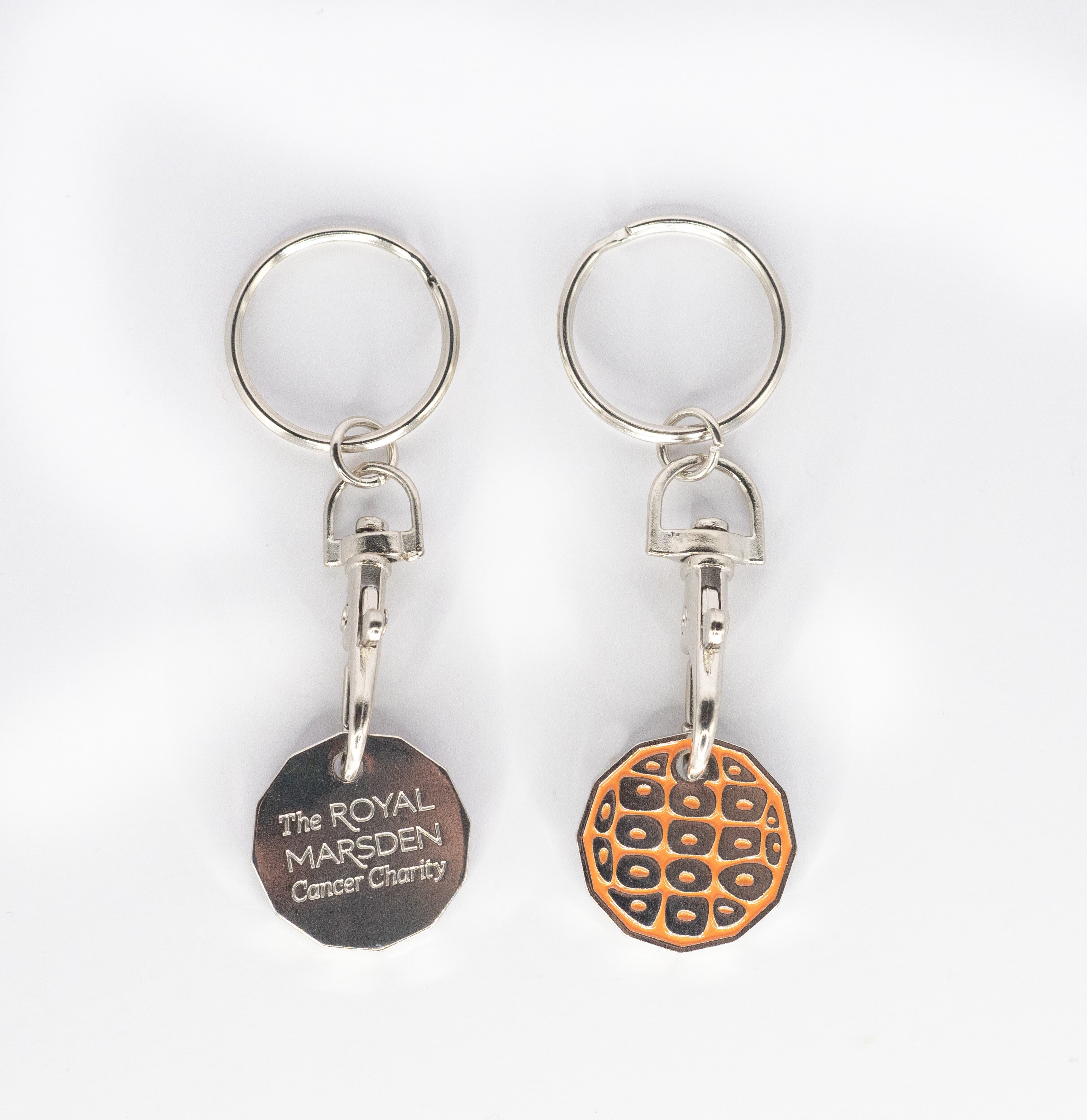 Single eco trolley keyring (various colours)