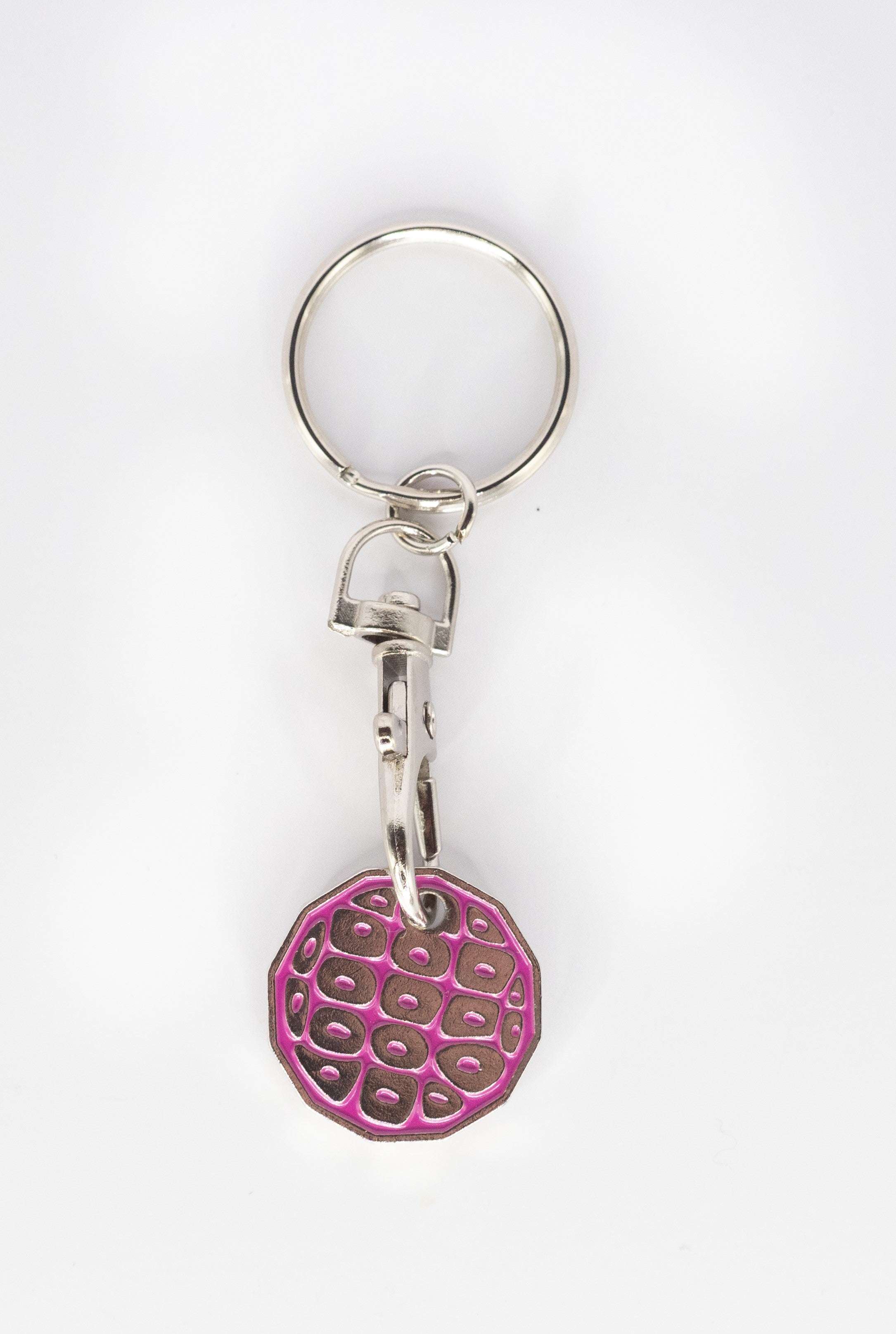 Single eco trolley keyring (various colours)