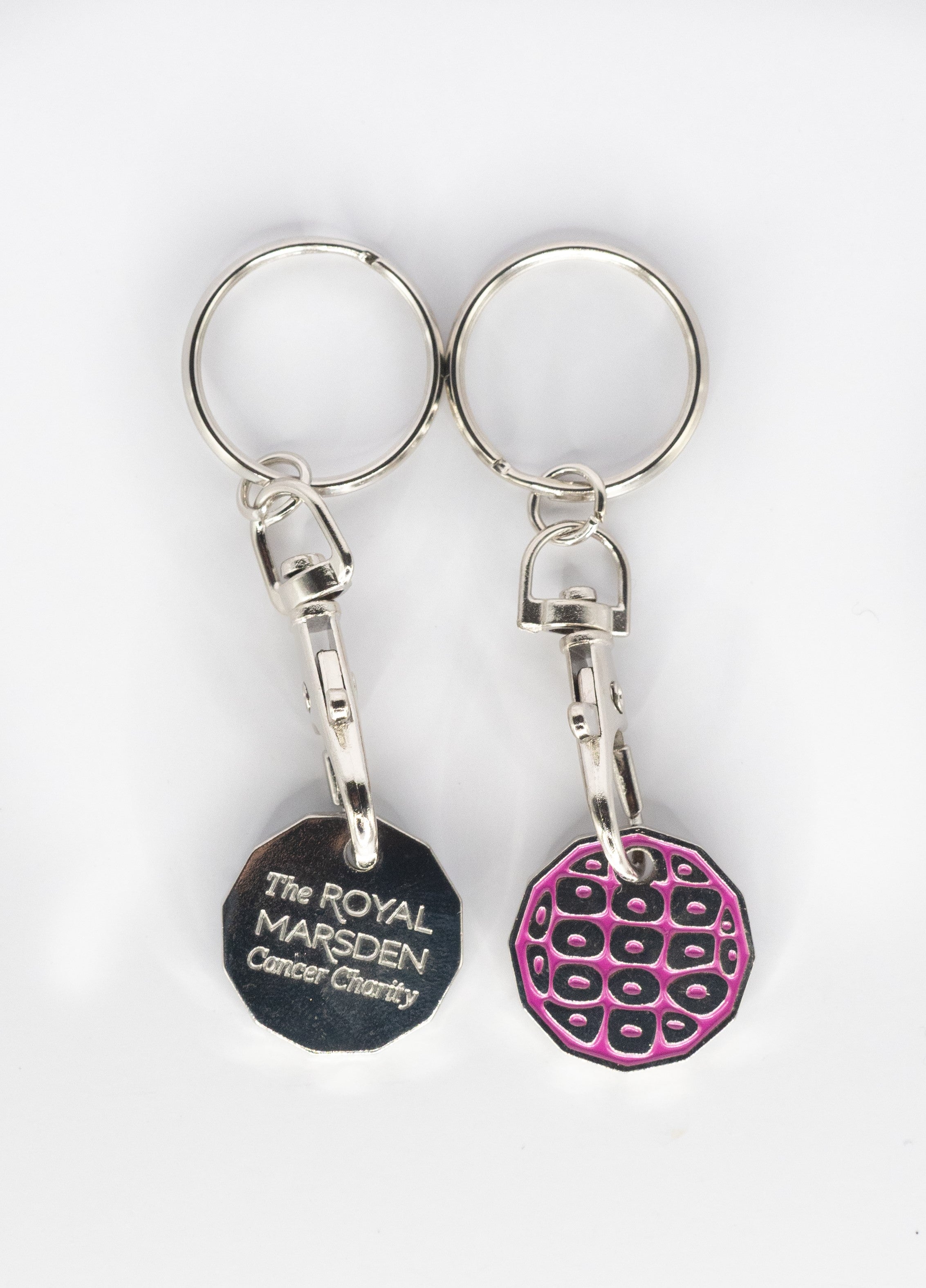 Single eco trolley keyring (various colours)