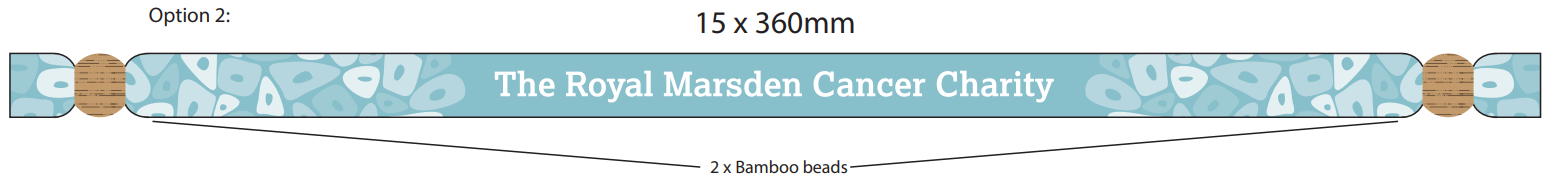 Wristband with bamboo beads