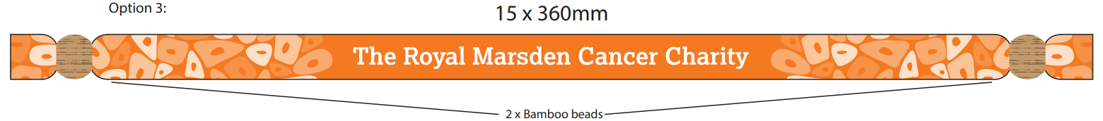 Wristband with bamboo beads