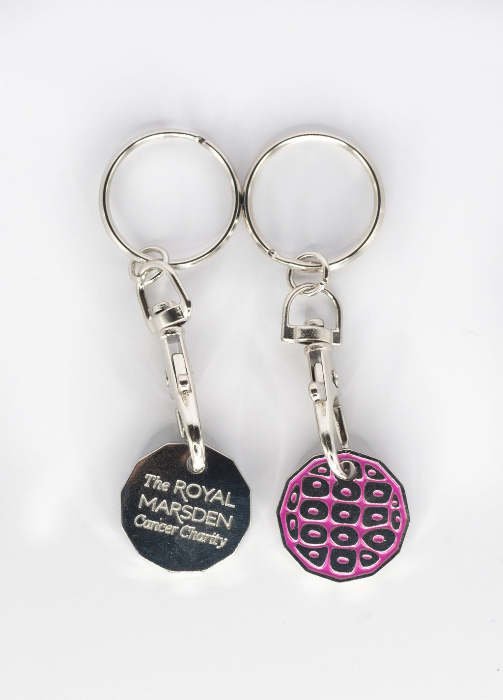 Single eco trolley keyring (various colours)